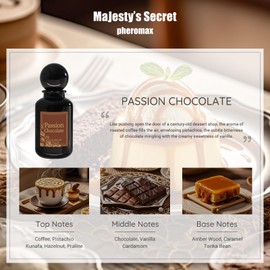 Passion Chocolate Perfume for Women - 1.7 fl oz / 50ml Long Lasting Eau de Parfum with Pistachio, Coffee & Cocoa - Arabian Gourmand Niche EDP Spray, Romantic Birthday Gift for Her