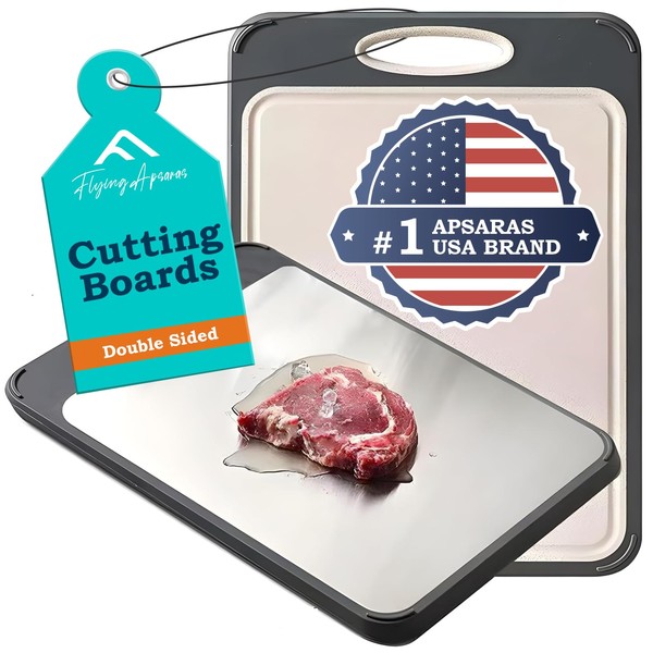 Heavy Cutting Board Double Sided, Pure Titanium Cutting Boards for
