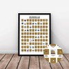Mappinners The Greatest 100 World Destinations Scratch Off Travel Print