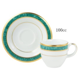 Patiently Waiting Canion besubio 9464 Vesuvio Espresso demitasukappu & Saucers