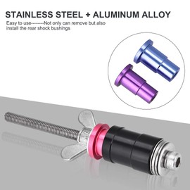 Rear Shock Bushing Tool, Anti-Rust Bike Rear Shock Bushing Removal Tool, Premium Static Pressing Tool with 3 Adapters for Bicycle Bushing Removal Installation Repair