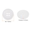 HARFINGTON 10pcs 40L Sewing Buttons 1"(25mm) Resin Round Flat 4-Hole