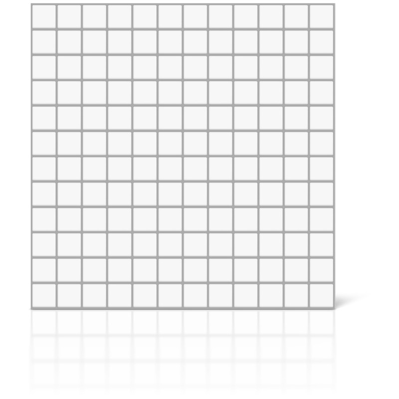 VViViD 11 Sheets Peel and Stick White Gloss Faux Ceramic