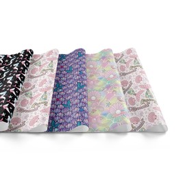 AIM & GGKK Mermaid Wrapping Paper Sheets - 12 Sheets Gifts Wrap with Cute Mermaid Patterns for Birthday Girls Baby Shower Party - 20 x 28 inch Per Sheet