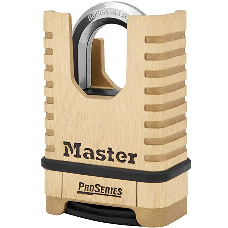 Master Lock 1177D 2-1/4in (57mm) Wide ProSeries Shrouded Brass Resettable