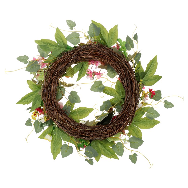 European Simulation Spring Wreath Artificial Flower Lintel Wreath Hanging Decoration