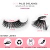 KOKAY False Eyelashes Fluffy Cat Eye Lashes Faux Mink Lashes