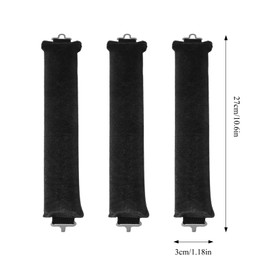 Heatless Overnight Blowout Rods 3 Pack Heatless Curling Rod, Jumbo Flexi Rods for Hair, Heatless Rods, Blow out Rods - No Heat Curls to Sleep for Curl Rods, Women Long Hair Styling Tools, Black