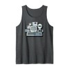 Vintage Tech Icons Retro IT Hardware and Gadgets Tank Top