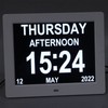 8in Digital Alarm Clock Photo Frame 800x600 Large Font Adjustable