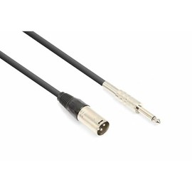 Vonyx Microphone Cable Signal Cable XLR (M) - 6.3 mm Jack - 3 Metres