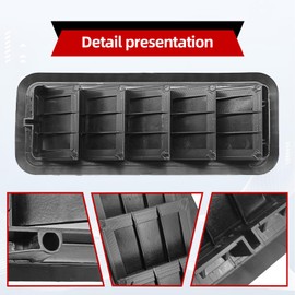 Dunviku Upgraded Cabin Pressure Air Vent Relief Grille Panel Compatible with 1999-2021 Chevy Colorado Silverado 1500 2500 3500 GMC Sierra 1500 2500 3500 HD Classic Replacement Part 13596856