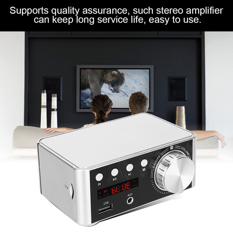 HIFI Bluetooth 5.0 Digital Audio Amplifier Board Memory Card Player