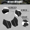 cooideamoto Motorcycle Air Heat Deflector Air Deflector Reflective Saddle Shields