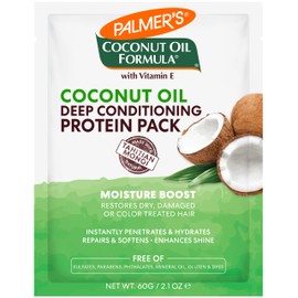 Palmer's Palmer's Coconut Oil Formula Moisture Boost Protein Pack, Hair Treatment for Dry, Damaged, Over-Processed and Colored Hair, 2.1 Ounce (Pack of 12)