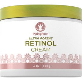 Piping Rock Retinol Cream for Face | 4 oz | Ultra Potent | Non GMO, Gluten Free