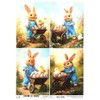Josys Bastelmärchen Rice Paper DIN A4 Straw Silk Easter Rabbit