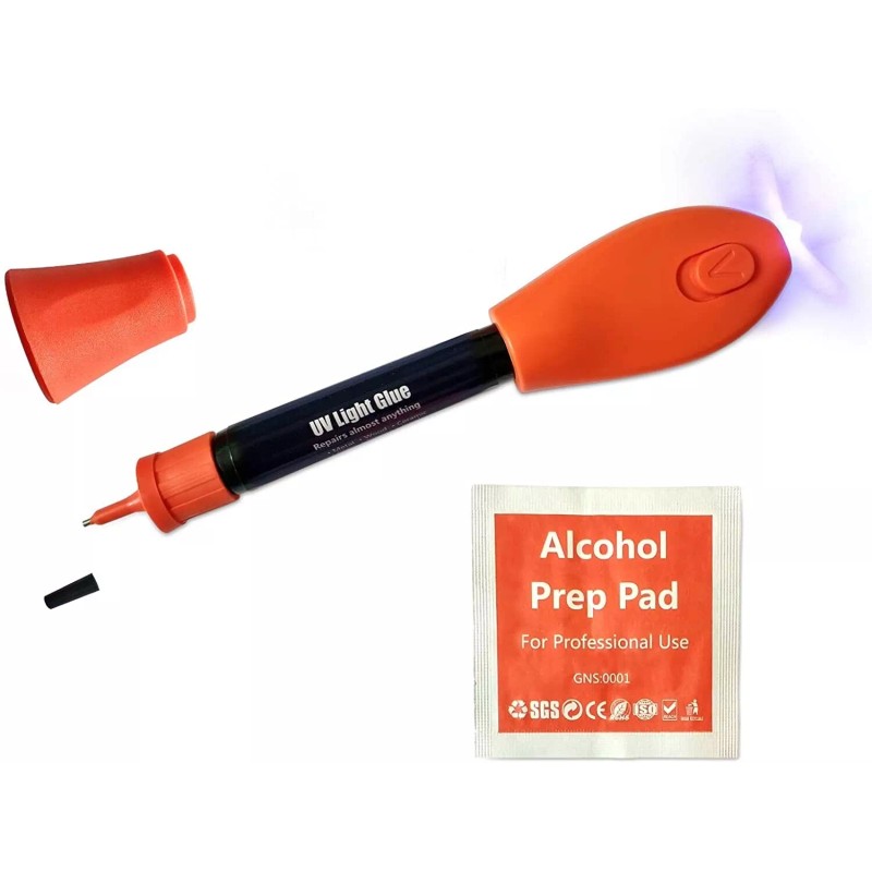 Visbella UV Light Curing Glue Liquid Plastic Welder Adhesive Kit
