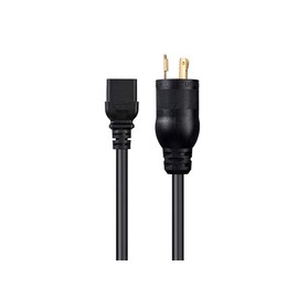 Monoprice Heavy Duty Power Cord - Locking NEMA L5-20P to IEC 60320 C19 12AWG 20A/2500W 3-Prong Black 6ft