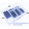 M4 Phillips Flat Head Self Tapping Screws,100 pcs Black M4