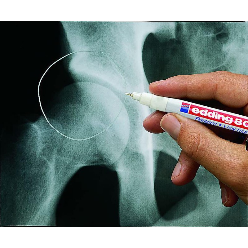 edding 8010 X-Ray Marker - white - 1 x-ray marker