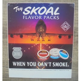 COPENHAGEN/SKOAL VINTAGE 1995 SKOAL BANDITS "FLAVOR PACKS WHEN YOU CANT SMOKE"DECAL 7X6 "NEW