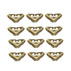 sourcing map Desk Corner Protector Table Edge Cover Metal 31 x 31 x 11 mm Pack of 12