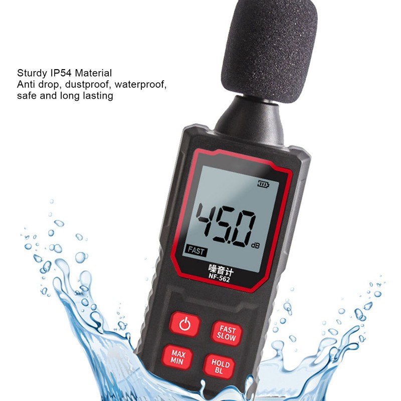 Decibel Meter High Accuracy Quick Response Noise Tester LCD Backlit
