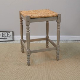 Carolina Chair & Table Hawthorne Counter Stool, Weathered Gray
