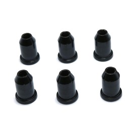Dookoe Guitar Ferrules Guitar String Caps Mounting Buckles Through-Body Ferrules For Bushings For Guitar Instrument Parts(Black) -6PCS