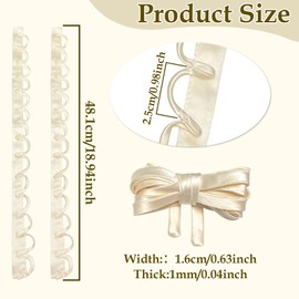 GeryVtee Adjustable Fit Satin Corset Back Kit Women's Wedding Dress Corset Kit Loops Dress Zipper Replacement Fit Lace up for Prom Form Dress (Champagne)