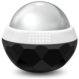 Coolrunner cold massage roller ball, Cryosphere Cold Massage Ball- Heat Therapy & Cold Therapy Relief with Cold Gel Core- Helps with Muscles Recovery and Inflammation for Shoulders, Neck (Black White)