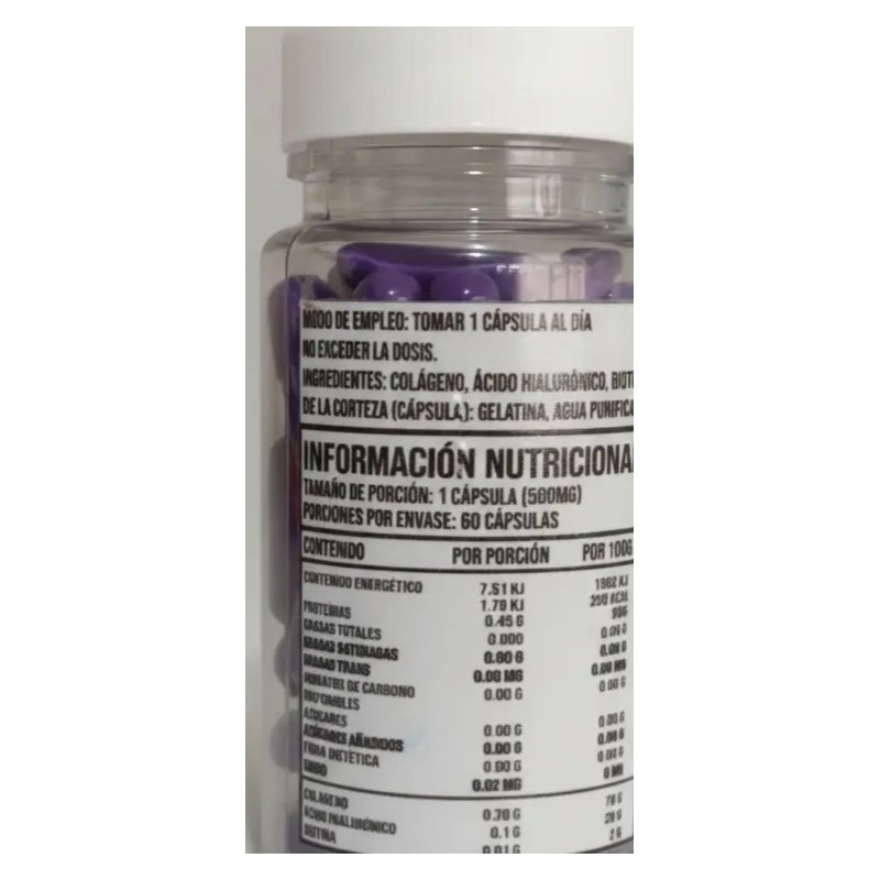 Biotina Ácido Hialunico Vitamina E 60pz