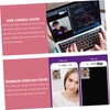 TEHAUX 4pcs Webcam Cover Slide for Laptop Ultra Thin Privacy