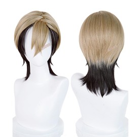 Aicos Zanka Cosplay Wig Costume Short Dark Brown Wig Role Play Halloween Christmas Hair +Wigs Cap