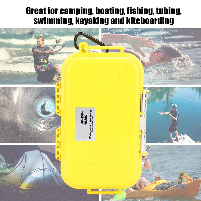 VGEBY Waterproof Storage Case, Lightweight Waterproof Hard Case, Shockproof, Abrasion