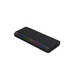 M.2 NGFF/NVMe External Hard Drive Enclosure, USB 3.1 Gen 2 Type C Connectivity, RGB Lighting, Support for Multiple Operating Systems, Portable and Robust Design, Ideal for Transferring from to
