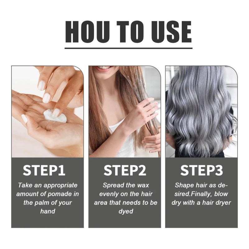 Cera Para Teñir El Cabello De 30 Ml, Crema Instantánea