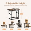 Zarler Elevated Dog Bowls for X-Large and Large Breed, 5