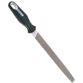 Crescent Nicholson 21748HNN Flat Double Cut Bastard File with Ergonomic Handle - Carded, 8" /203,2mm
