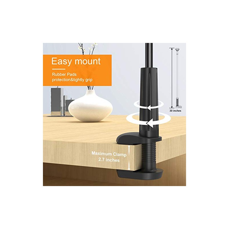 Soporte para Teléfono de Cama con Cuello de Cisne –