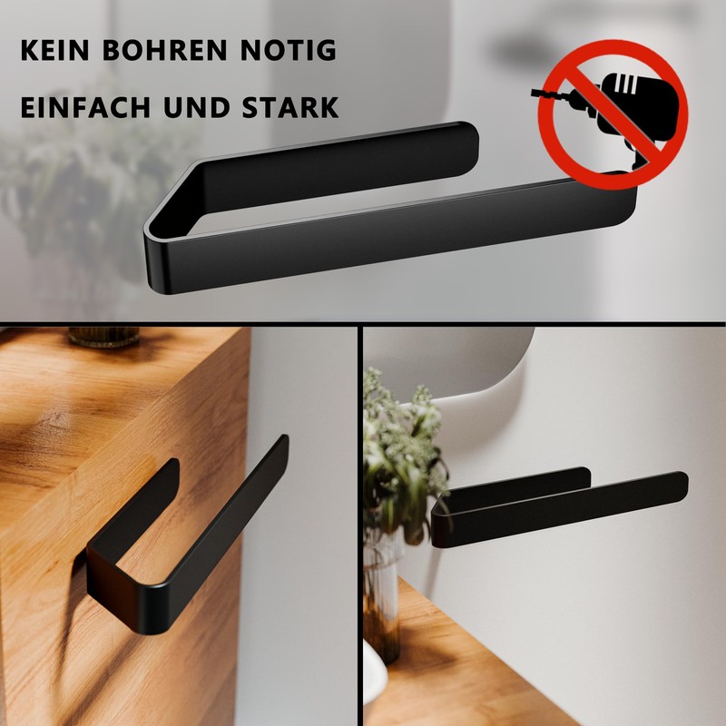 Aikzik Towel Rail No Drilling, Aluminium Full Metal Towel Rail