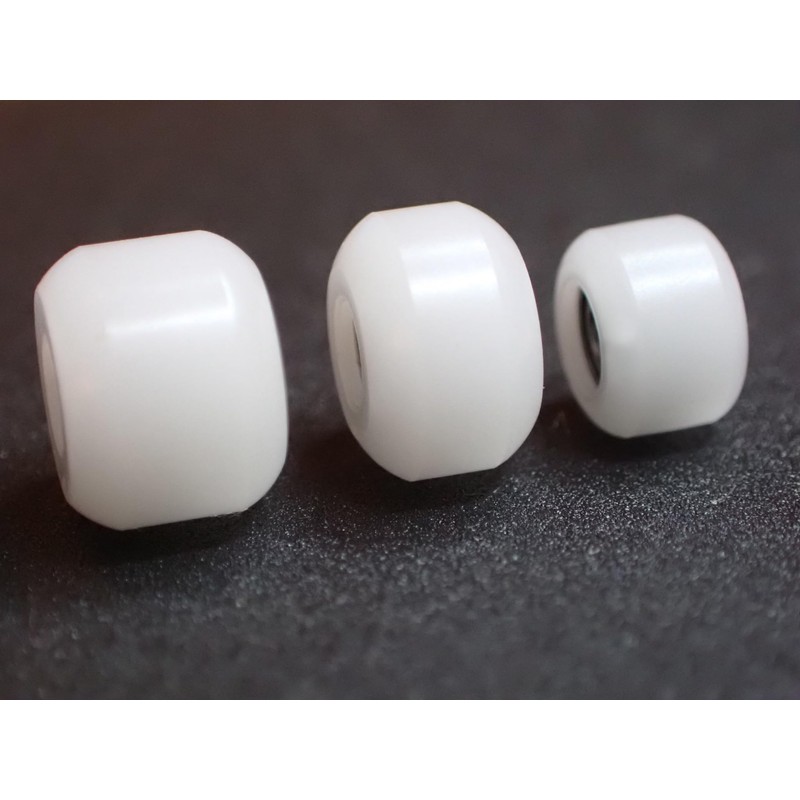 SPITBOARDS Fingerboard Bell Wheels with Real Ball Bearings, Professional CNC