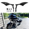 Rich Choices Black Motorcycle Handlebar Side Mirrors Rearview Blade Compatible