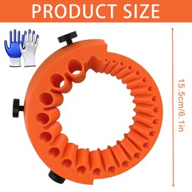 Drill Bit Sharpener, Drill Sharpener, Angle Grinder Drill Bit Sharpener for 2-13mm Bits, 125mm Portable Angle Grinder Drill Bit Sharpener, Efficient Tools for Restoring Old Drill (Orange)