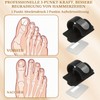 Pack of 2 Black Hammer Toe Splint with Aluminium Plates,