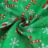 E-Clover Christmas Scarf for Women Lightweight Voile Candy Cane Printed