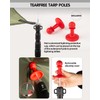 Tarp Poles Heavy Duty Adjustable, AVOFOREST Aviation Aluminum 8.7FT Tent