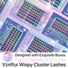 Vznffur Wispy Lash Clusters Natural Eyelash Clusters C Curl Cluster