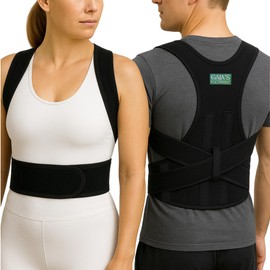 Gaia's Footprint Posture Corrector - Improved Back Support for Men & Women, Adjustable (S)